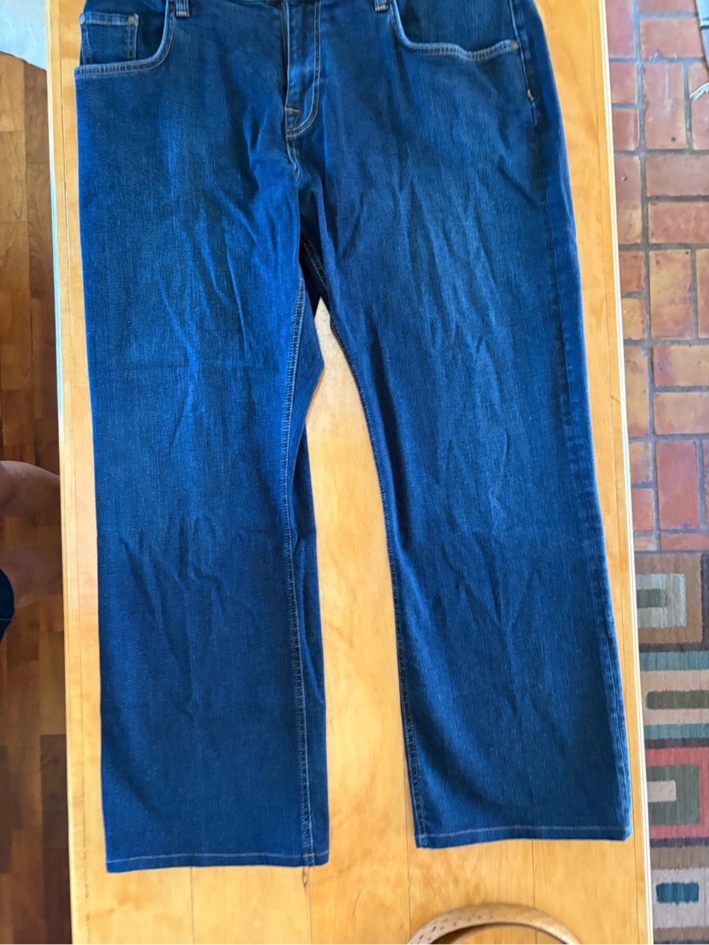 Tecovas Men's Straight Leg Dark Blue Jeans